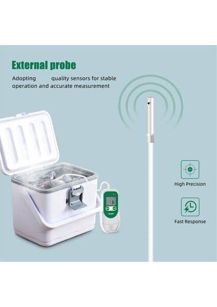 USB Sıcaklık ve Nem Veri Günlüğü Yeniden Kullanılabilir Rh Sıcak Veri Kaydedici Kayıt Nemlendirme Kayıt Metre TEMPG07S (Yurt Dışından)