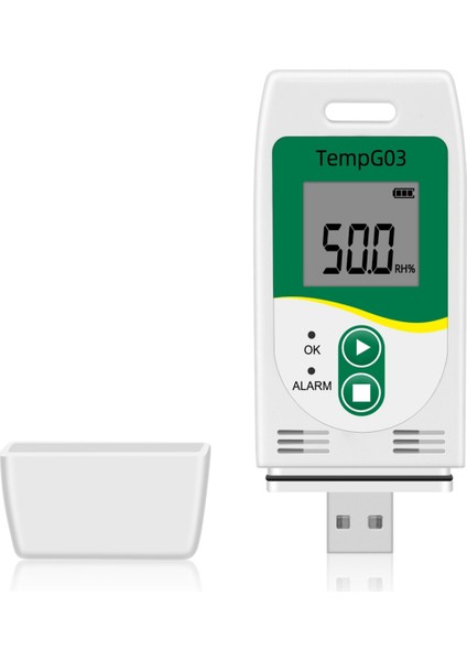 TEMPG03 USB Sıcaklık ve Nem Verileri Logger Yeniden Kullanılabilir Temp Veri Kaydedici Kayıt Cihazı Nemlendirme Metre 32.000 Kapasiteli (Yurt Dışından) fiyatları
