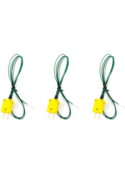 Dijital Termometre Için 3x T Tip K Termokupl Tel Kurşun (Yurt Dışından)
