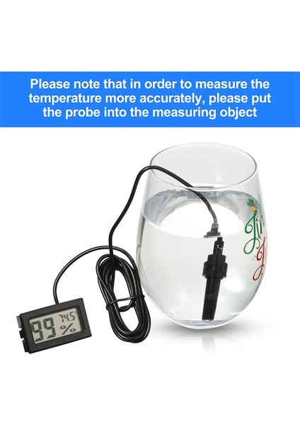 6x Dijital Termometre Higometre Prob Iç Mekan Sıcaklık Nem Metre Higometre Göstergesi (Yurt Dışından) fiyatları