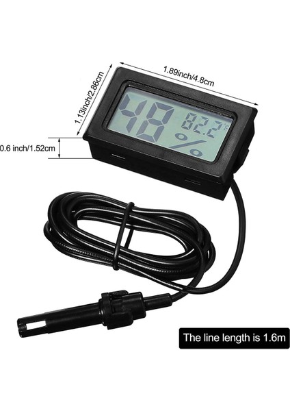 6x Dijital Termometre Higometre Prob Iç Mekan Sıcaklık Nem Metre Higometre Göstergesi (Yurt Dışından) fırsatları
