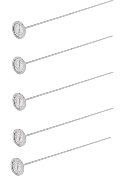 5x Kompost Toprak Termometresi 20 Inç 50 cm Uzunluk Premium Gıda Sınıfı Paslanmaz Çelik Ölçüm Probu Detektörü (Yurt Dışından)
