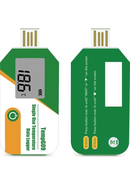 Dijital Görüntü USB Sıcaklık Veri Günlüğü 32000 Point Kapasitesi Tek Kullanımlık Sıcaklık Kayıt Cihazı Pdf Rapor Kaydedici (Yurt Dışından)
