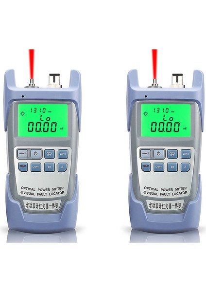 2x AUA-9A DXP-50D Görsel Arıza Konumlandırıcı Optik Fiber Test Cihazı ile Hepsi Bir Arada Optik Güç Ölçer 5km 10KM 20KM 30KM VFL10 Mw (Yurt Dışından)