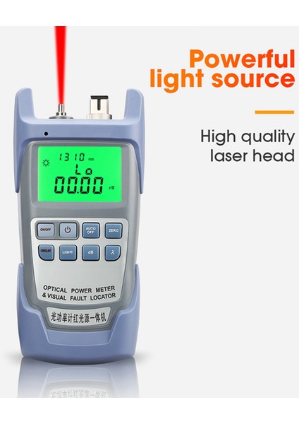 2x AUA-9A DXP-50D Görsel Arıza Konumlandırıcı Optik Fiber Test Cihazı ile Hepsi Bir Arada Optik Güç Ölçer 5km 10KM 20KM 30KM VFL10 Mw (Yurt Dışından) modelleri