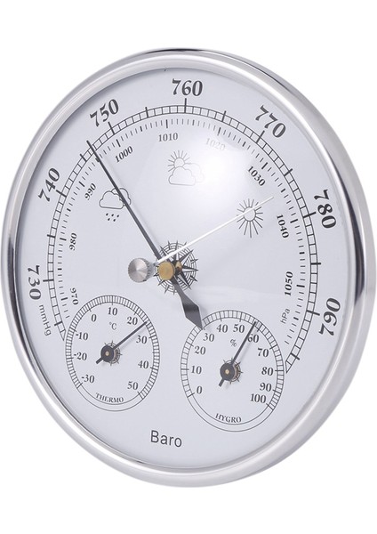 2x Duvara Monte Edilmiş Ev Termometresi Higrometre Yüksek Doğruluk Basınç Göstergesi Hava Havası Enstrümanı Barometre (Yurt Dışından) modelleri