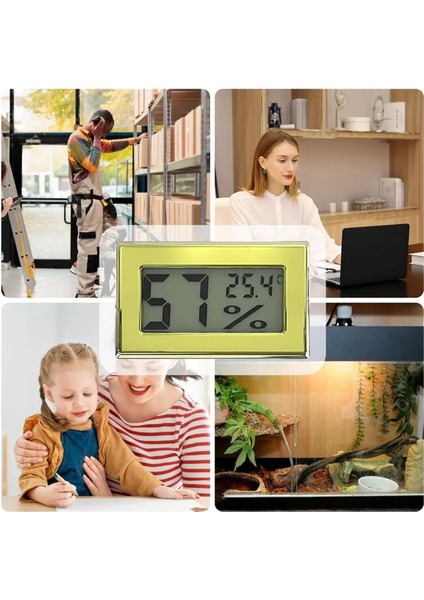 Humidor Higrometre Metal Doğru Nem Sensörü Sıcaklık ve Nem Göstergesi Dijital Sıcaklık Göstergesi Taşınabilir (Yurt Dışından) fırsatları