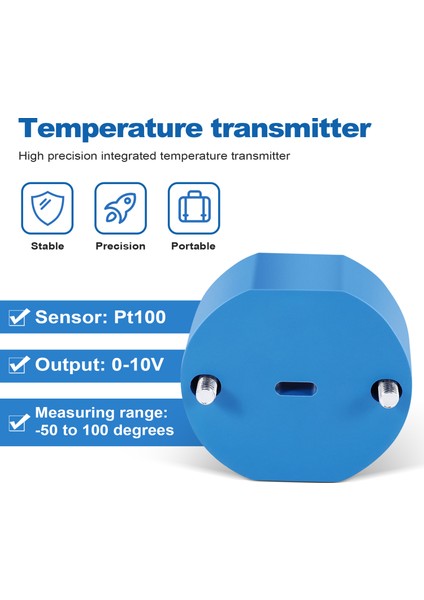 Rtd PT100 Sıcaklık Verici DC24V Eksi 50 ~ 100 Derece Çıktı 0-10V (Yurt Dışından) indirimleri