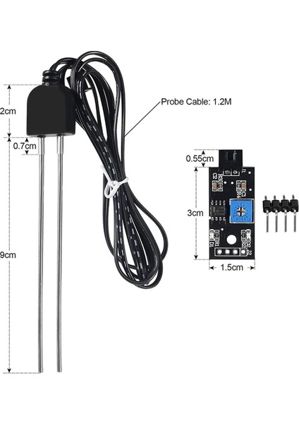6 Korozyona Dayanıklı Prob, Modül Dijital Analog Sinyal Çıkışı ile Toprak Nem Sensörünü Setler Bahçe Otomatik (Yurt Dışından) fırsatları