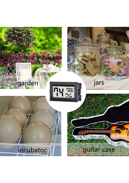 2x Mini Küçük Dijital Higrometre Termometre Kapalı Sıcak Nem Sensörü Monitörü Fahrenheit (℉) Kavanozlar Için Humidor (Yurt Dışından) indirimleri