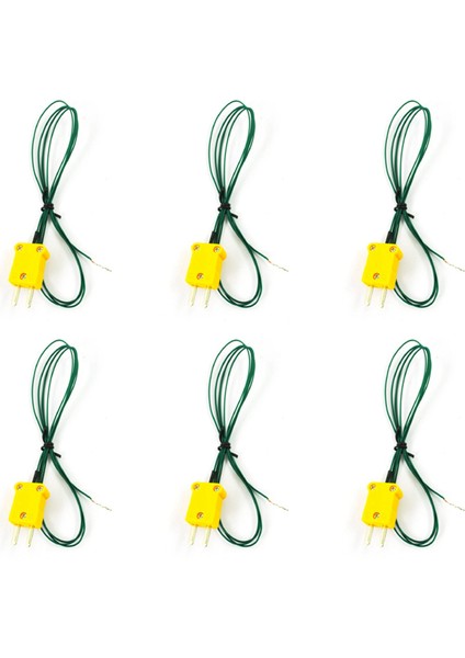 Dijital Termometre Için 6x T Tip K Termokupl Tel Kurşun (Yurt Dışından)