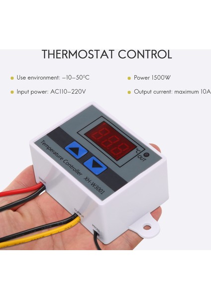 220V Dijital LED Sıcaklık Denetleyicisi 10A Switch Dijital Ekran Inkübasyon Denetleyicisi ile Termostat Kontrolü (Yurt Dışından) indirimleri
