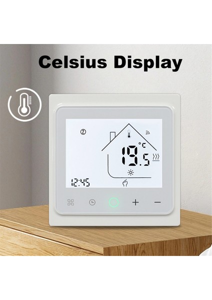 16A Tuya Akıllı Wifi Termostat Su Elektrikli Sıcak Zemin Isıtma Su Gazı Kazan Sıcaklık Kontrolör Alexa White (Yurt Dışından)