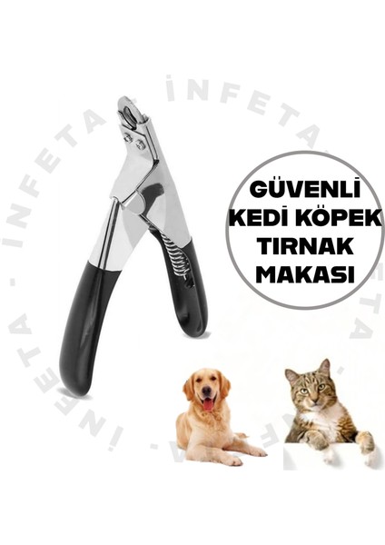 Çelik Kedi Köpek Tırnak Makası Güvenli Tırnak Bakımı 12 cm