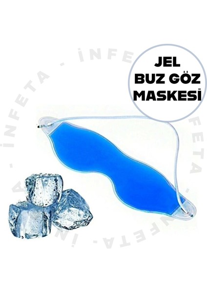 Jel Buz Göz Maskesi Soğuk Kompres Göz Altı Torbası Şişlik Giderici Maske