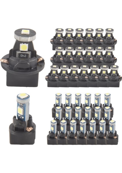 40 Adet T5 T10 LED Ampuller Gövde Soketi Enstrüman Gösterge Tablosu Işık Iç Araba Işıkları Için LED Ampuller (Yurt Dışından)