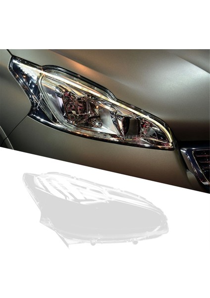Araba Sağ Far Kabuk Lambası Gölgesi Şeffaf Lens Kapak Peugeot 208 2012-2018 Için Far Kapağı (Yurt Dışından) fırsatları