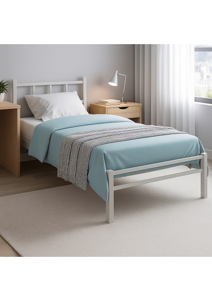 Tiron Tek Kişilik Metal Karyola 90 x 190 -90 x 200