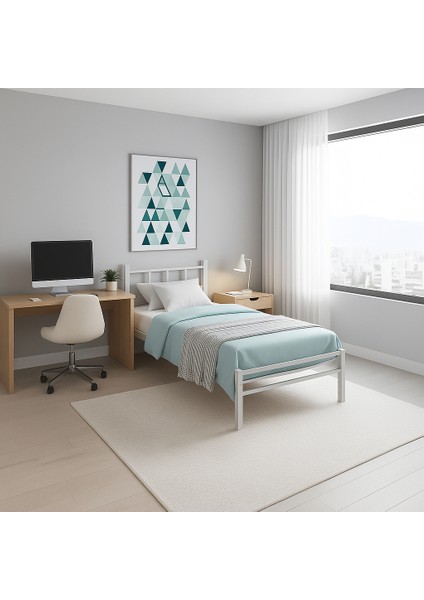 Tiron Tek Kişilik Metal Karyola 90 x 190 -90 x 200 fiyatları