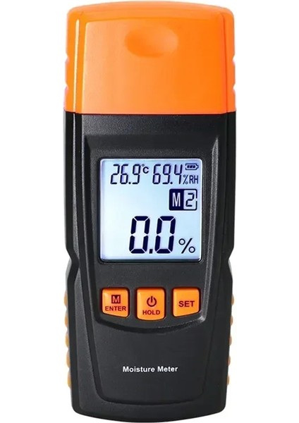 Ahşap Nem% 2-70 Metre Nem Test Cihazı Timber Nemli Dedektör Taşınabilir Ahşap Nem Metre Nem Göstergesi (Yurt Dışından)