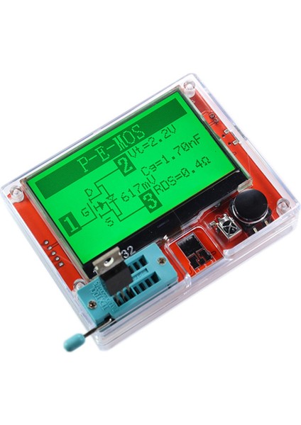 Çok Metre Transistör Test Cihazı Tft Diyot Triot Kapasitans Ölçer Lcr Esr Npn Pnp Mosfet Lcr-T7 T1 T4 (Yurt Dışından)