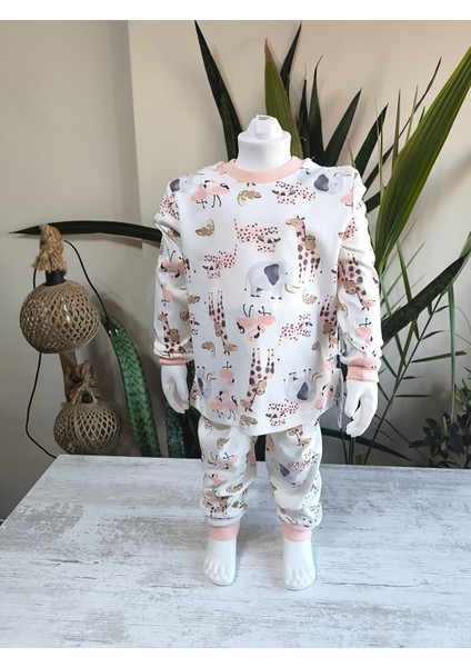 Kız-Erkek Bebek- Çocuk Pijama Takımı %100 Pamuk Uzun Kollu Yuvarlak Yaka Mevsimlik fiyatları