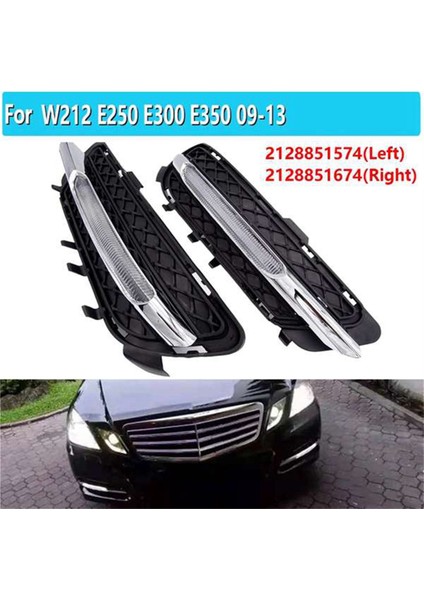 Araba LED Gündüz Koşu Folları Drl Sis Işığı Mercedes Benz W212 E250 E300 E350 2009-2013 2128851574 2128851674 (Yurt Dışından) fiyatları