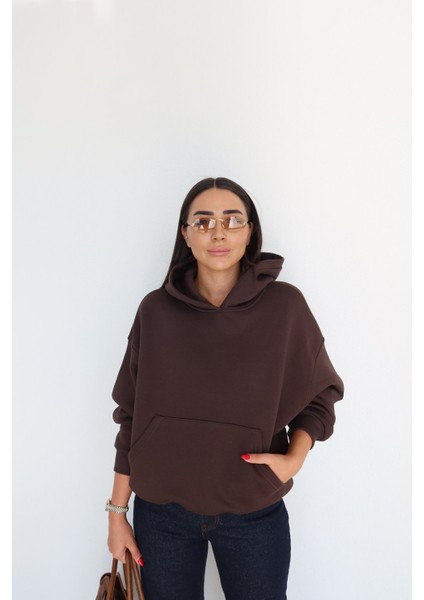 Kanguru Cepli Kapüşonlu Sweatshirt