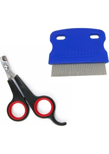 2li Set Kedi Köpek Siyah Renk Tırnak Makası ve Kedi Köpek Bit ve Pire Tarağı - Pire Savar 6 x 6 cm modelleri