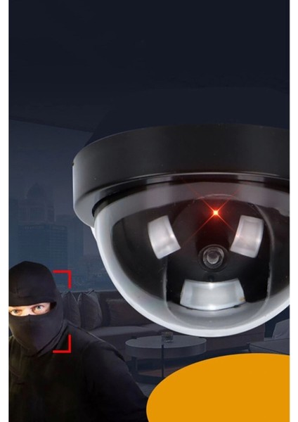 2 Adet LED Işıklı Dome Gerçek Olmayan Caydırıcı Güvenlik Kamerası indirimleri