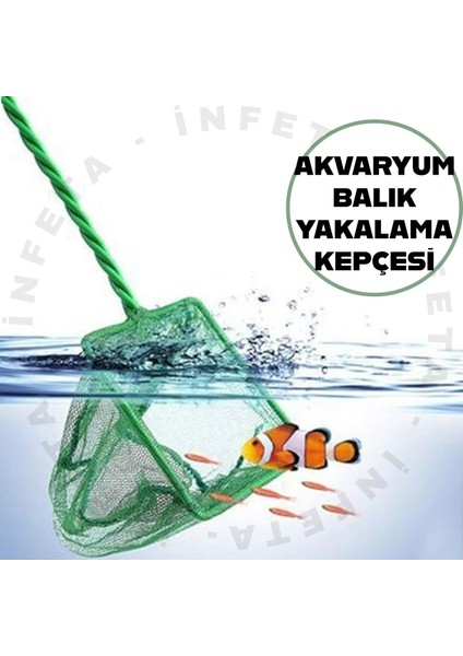 10 cm Akvaryum Balık Yakalama Taşıma Kepçesi