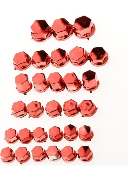 30 Adet Motosiklet Vidalı Fındık Vida Dekorasyonu Kırmızı Için (Yurt Dışından)