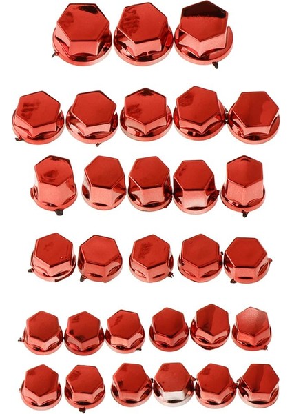 30 Adet Motosiklet Vidalı Fındık Vida Dekorasyonu Kırmızı Için (Yurt Dışından) fiyatları