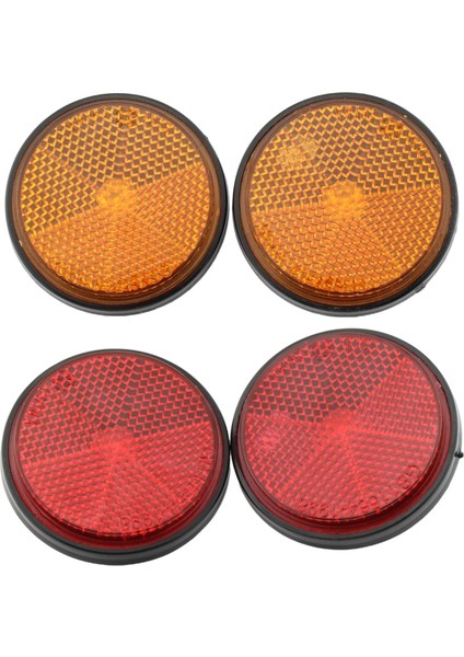 Motosikletler Atv Için 2 Çift Yuvarlak Ör (Kırmızı) Kırmızı ve Turuncu (Yurt Dışından) fiyatları