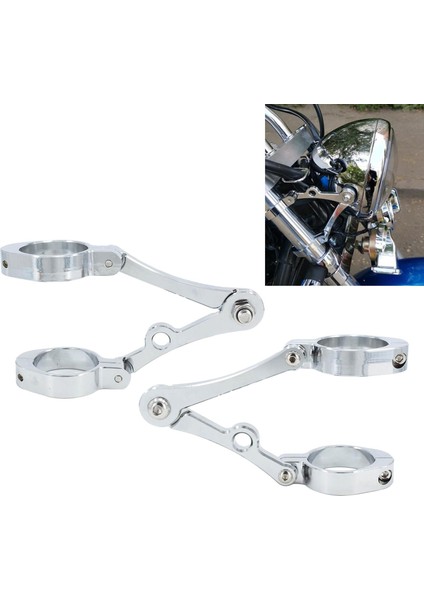 1 Çift Motosiklet Far 39MM 41MM Çatal Tüp Far , Alüminyum Alaşımlı - (Yurt Dışından) fırsatları