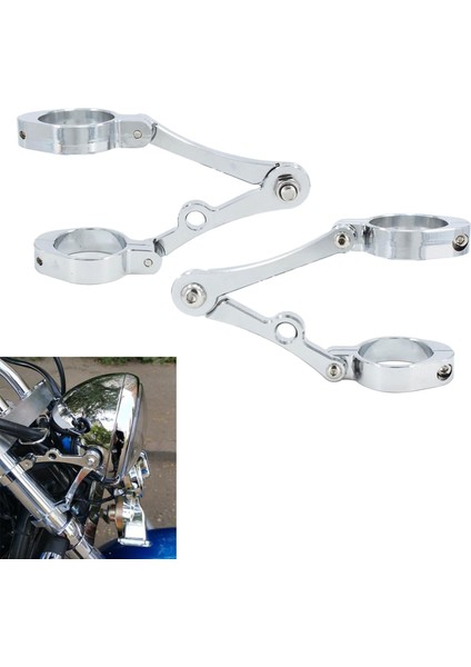 1 Çift Motosiklet Far 39MM 41MM Çatal Tüp Far , Alüminyum Alaşımlı - (Yurt Dışından) indirimleri