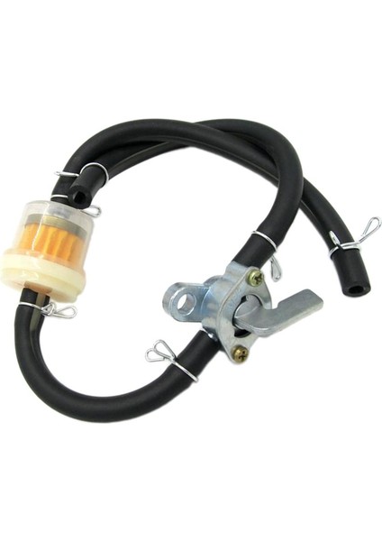 1 Set Motosiklet Gaz Yakıt Filtresi Benzin Boru Hortum Hattı Kapalı Kapalı Tap Petcock Yakıt Gaz Filtresi Benzin Borusu (Yurt Dışından) fırsatları