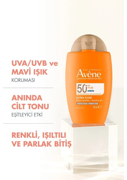 Normal & Karma Cilt Renkli Güneş Koruyucu & Termal Su Seti (Ultra Fluid Perfector 50 ml + Termal Su) modelleri