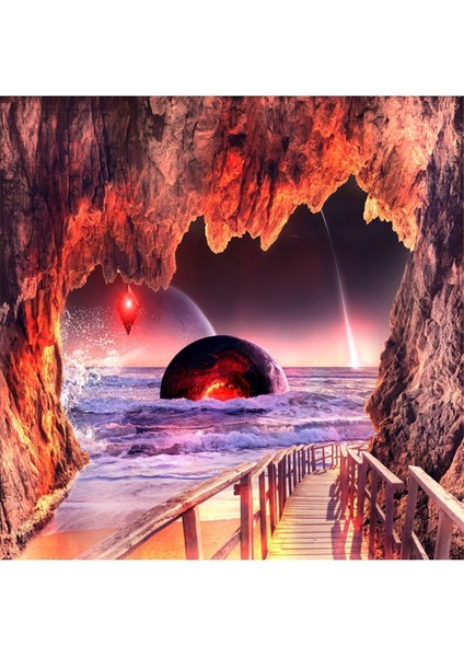 Fantastik Desenli Isı ve Ses Yalıtımlı Sağlıklı Tekstil Duvar Kağıdı modelleri