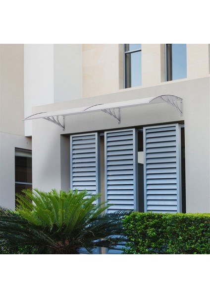 Kapı Pencere Üstü Pratik Sundurma 240 x 80 cm Gri fiyatları