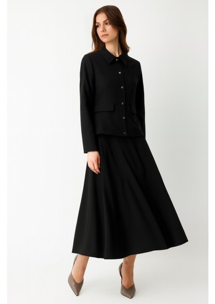 Ceket Etek Takım Siyah modelleri