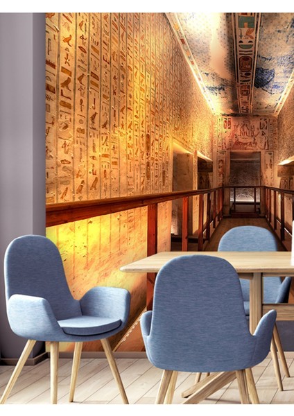 Vintage ve Müze Desenli Isı ve Ses Yalıtımlı Sağlıklı Tekstil Duvar Kağıdı
