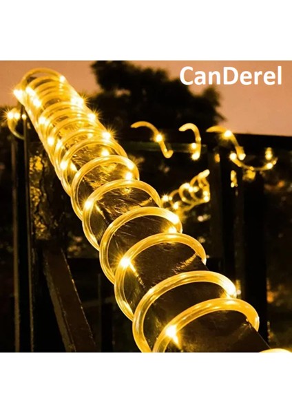 Su Geçirmez 10+2 Metre Güneş Enerjili Dış Mekan Solar Peri Ip LED Işık Dekoratif Bahçe Aydınlatma