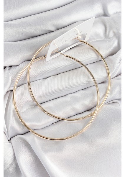 Pirinç Halka Model Gold Renk Kadın Küpe - TJ-BKP11037