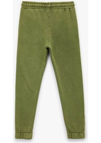 Pamuklu Şardonlu Beli Lastikli Cep Detaylı Jogger Eşofman Altı fiyatları