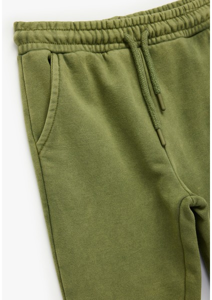 Pamuklu Şardonlu Beli Lastikli Cep Detaylı Jogger Eşofman Altı modelleri