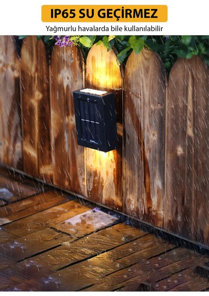 Tekli Yeni Solar Çift Taraflı Duvar Lambası Güneş Enerjili Aydınlatma Dekorasyon Aplik Işık fiyatları