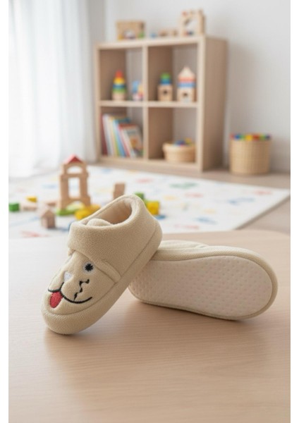 Sevimli Hayvanlar Cırtlı Kaydırmaz Taban Kreş Ev Okul Ayakkabısı Bebek Çocuk Panduf Ev Botu fiyatları