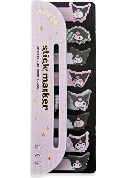 Kuromi Disney Pembe Post-It 160 Yaprak – Sevimli Yapışkanlı Not Kağıdı