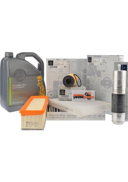 Mercedes W205 Kasa C200D Periyodik Bakım Filtre Seti Orijinal